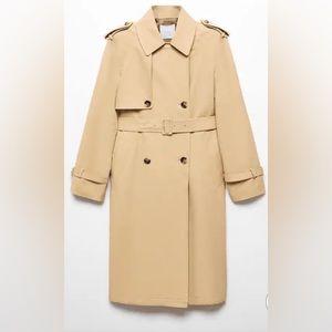 Mango trench coat. Perfect for cooler days! New, size Medium.